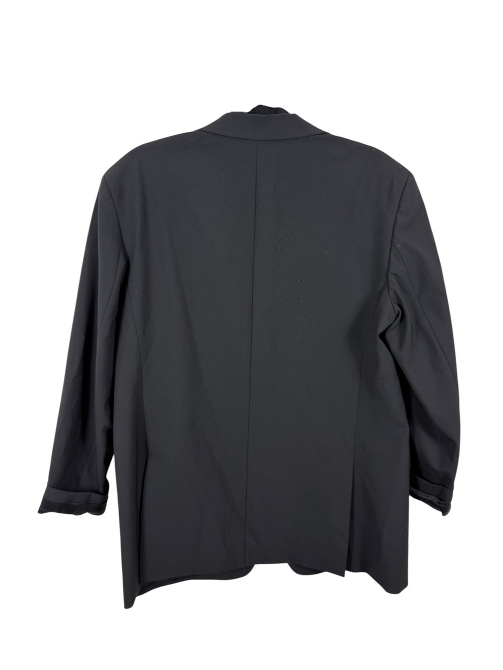 Theory Rolled Sleeve Boyfriend Jacket in Good Wool Black Sz 12 - Picture 5 of 7